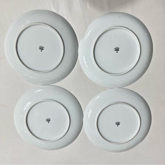 Mikasa Vintage Japan Set Of 4 Plates & Cups Montclaire Porcelain Dishwasher - Picture 7 of 12